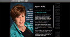Desktop Screenshot of annesadovsky.com